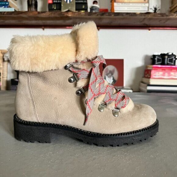 J Crew Nordic Sherpa Suede Hiking Boots - Picture 2 of 10